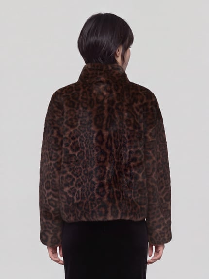 JOOP! Webpelzjacke mit Samtoptik Modell '264O32Ozana' Schoko 5