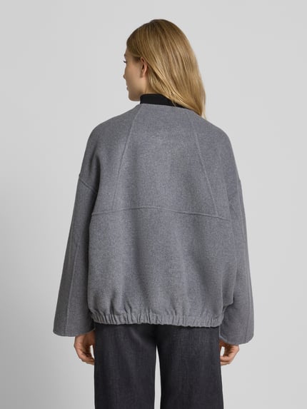 SUNCOO PARIS Kurtka o kroju loose fit z mieszanki wełny model „EDDY” Średnioszary 5