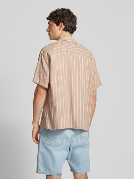 JACK & JONES Freizeithemd mit Reverskragen Modell 'EENZO' Beige 5