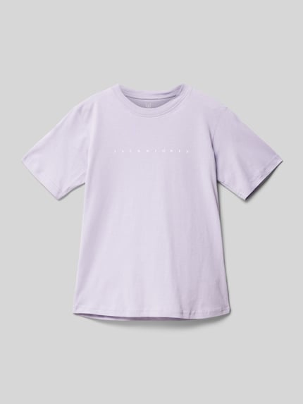 JACK & JONES T-Shirt mit Label-Print Modell 'STAR' Flieder 1