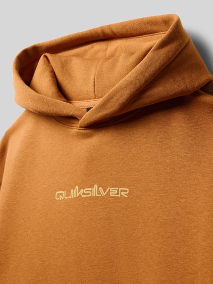 Quiksilver Oversized hoodie met logoprint model 'Salt Water' Mosterdgeel - 2