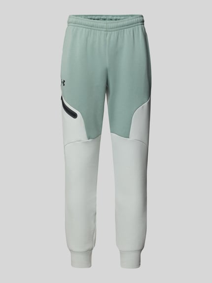 Under Armour Relaxed Fit Sweatpants mit Logo-Print Modell 'Unstoppable' Mint 2