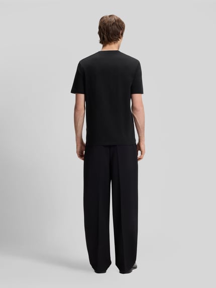 HUGO Regular fit t-shirt van puur katoen model 'Durose' Zwart - 5