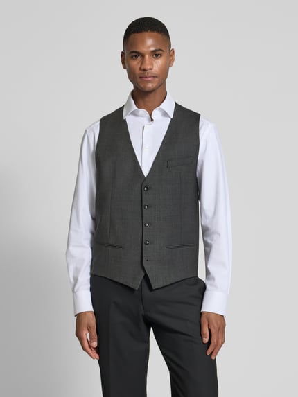 CINQUE Gilet met V-hals model 'Castello' Middengrijs - 4