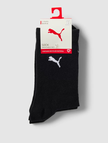 PUMA Socken mit Label-Details im 2er-Pack Black 3