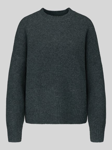 VERO MODA oversized pullover met wol model 'BOOM' Donkergroen - 2