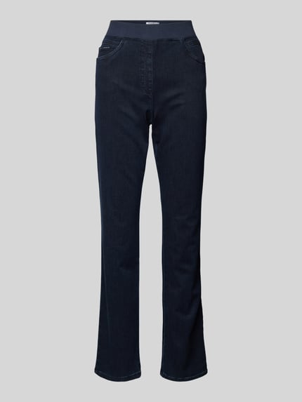 Raphaela By Brax Straight Fit Jeans mit elastischem Bund Dunkelblau 2