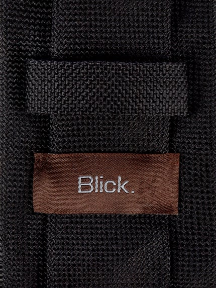 Blick Stropdas van pure zijde (7 cm) Zwart - 2