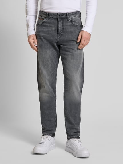 BOSS Orange Slim fit jeans met 5-pocketmodel, model 'Maine' Jeansblauw - 4