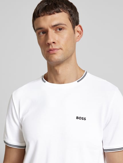 BOSS Green T-shirt z nadrukiem z logo model ‘Taul’ Biały 3