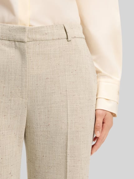 BOSS Korte fit broek met uitlopende pijp model 'TALIA-CROP' Beige - 3