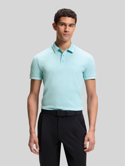 BOSS Green Koszulka polo o kroju regular fit z czystej bawełny model „PADDY” Morski 4