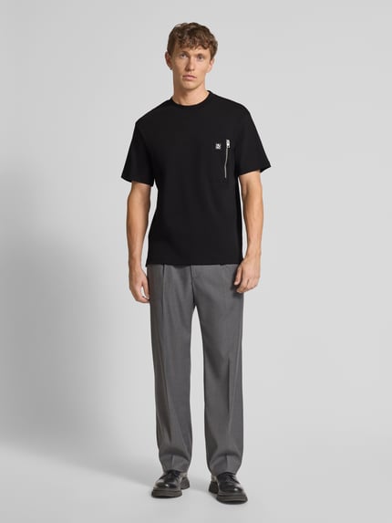 HUGO Regular Fit T-Shirt mit Brusttasche Modell 'Dargentee' Black 1