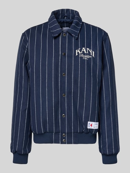 Karl Kani College-Jacke mit Label-Stitching Hellblau 2