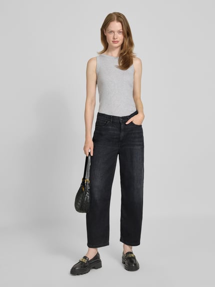 DRYKORN Relaxed Fit Jeans mit Eingrifftaschen Modell 'FLOWN' Anthrazit 1