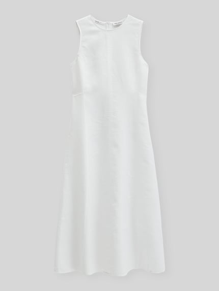 Marc O'Polo Shaped fit vrijetijdsjurk van puur linnen Wit - 2