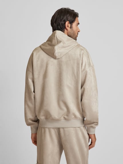GUESS Activewear Sweatjacke mit Label-Detail Modell 'DARIL' Beige 5