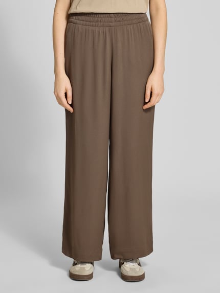 American Vintage Stoffhose mit elastischem Bund Modell 'TIDIM' Schlamm 4
