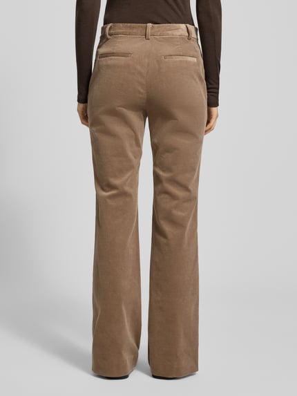 Lauren Ralph Lauren Flared Cut Cordhose mit Eingriff- und Gesäßtaschen Modell 'KADEN' Taupe 5