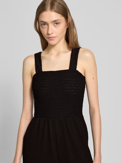 ONLY Regular Fit Jumpsuit mit gesmoktem Rumpf Modell 'ELISE' Black 3