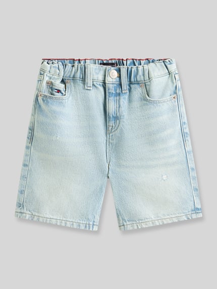 Tommy Hilfiger Kids Regular Fit Jeansshorts mit 5-Pocket-Design Hellblau 2
