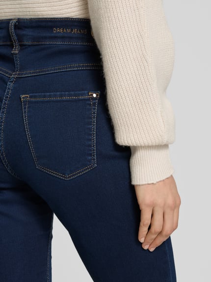 MAC Skinny fit jeans met stretch, model 'Dream Skinny' Marineblauw - 3