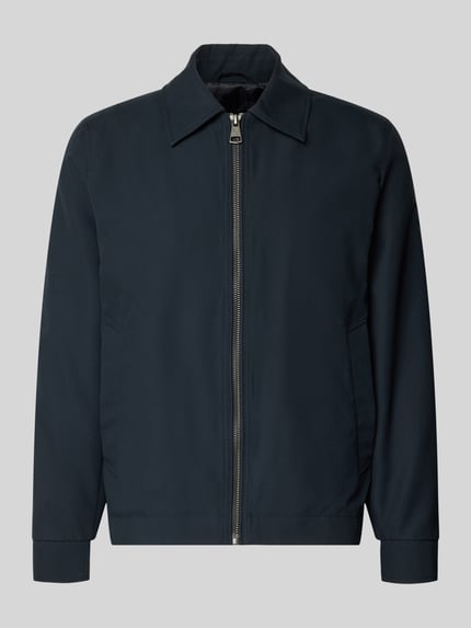 Produktfoto, Regular Fit Blouson mit Umlegekragen Modell 'LIGHT 2.0' von Strellson, Optik: Unifarben, Reißverschluss, elastischer Rumpfabschluss, seitliche Eingrifftaschen