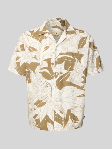 JACK & JONES Premium Koszula casualowa o kroju regular fit z kieszenią na piersi model ‘BLUBAHAMAS’ Camel 2