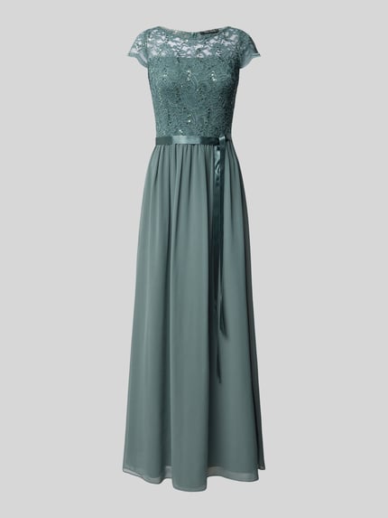 SWING Abendkleid mit Paillettenbesatz Schilf 2