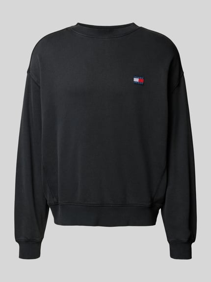 Tommy Jeans Regular Fit Sweatshirt aus reiner Baumwolle Black 2