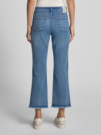 Marc Cain Flared jeans met 5-pocketmodel, model 'FORLI' Bleu gemêleerd - 5