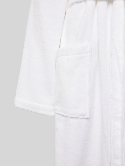 SCHIESSER Bademantel mit Taillengürtel Modell 'Terry' Weiss 2