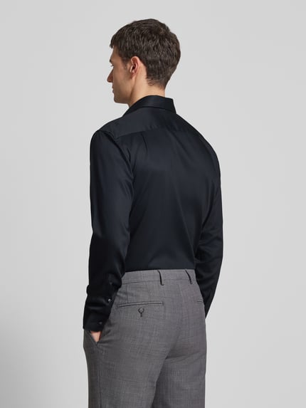 Seidensticker Regular Fit Businesshemd aus reiner Baumwolle Modell 'New Kent' Black 5