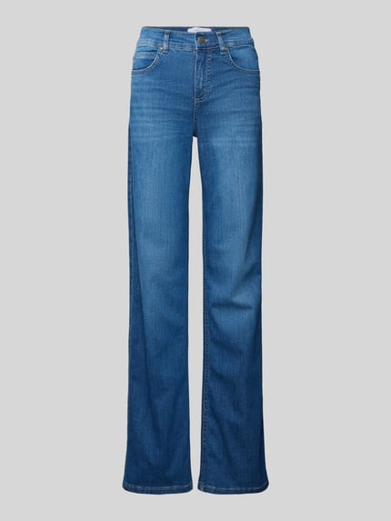 ANGELS Wide leg jeans in 5-pocketmodel model 'LARA' Marineblauw - 2