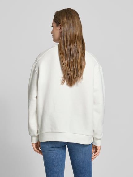 Tommy Hilfiger Relaxed fit badstof sweatshirt van katoenmix Ecru - 5