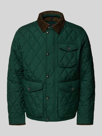 Polo Ralph Lauren Gewatteerd jack met platte kraag, model 'BEATON' Groen - 2