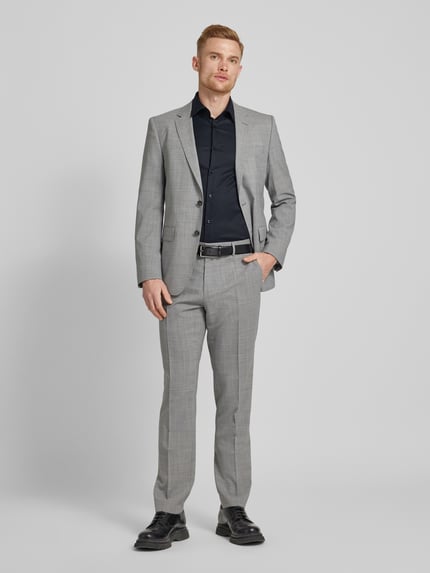 BOSS Slim Fit Businesshemd aus Feintwill mit Stretch-Anteil Black 1
