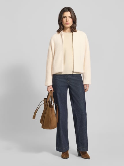 someday. Regular Fit Jacke mit Stehkragen Modell 'Nariska' Offwhite 1