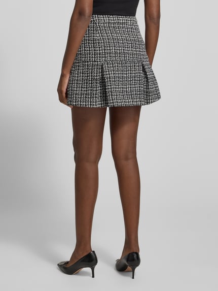 GUESS spódnica mini we wzór na całej powierzchni z plisami model 'JOLE' Czarny 5