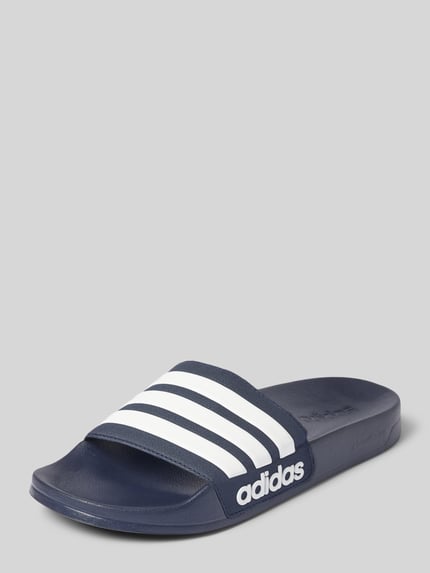 adidas Sportswear Slippers met labeldetail, model 'ADILETTE SHOWER' Marineblauw - 1