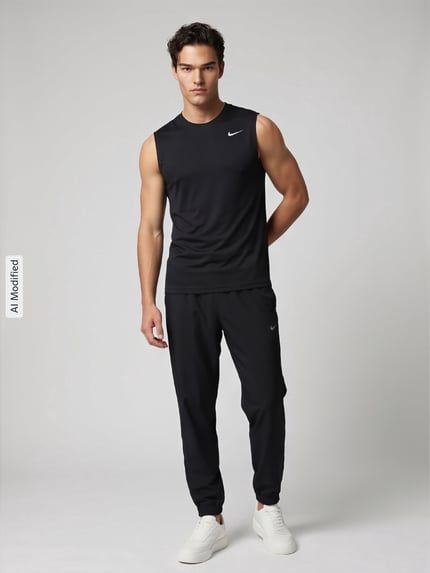Nike Training Regular Fit Trainingshose mit Logo-Print Modell 'FORM' Black 1