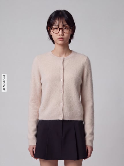 Weekend Max Mara kardigan rozpinany o kroju regular fit z mieszanka żywej wełny i kaszmiru model 'ESPOSTO' Złamany biały 4