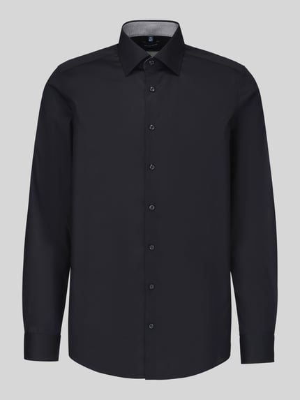 OLYMP Level 5 Slim Fit Businesshemd mit Kentkragen Black 2