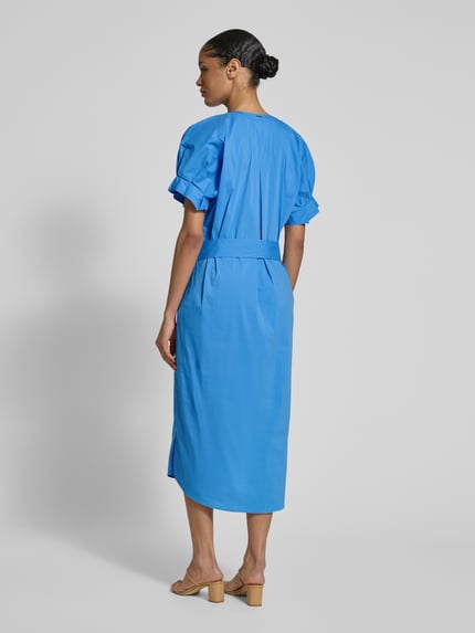 White Label Midi-jurk met steekzakken Bleu - 5