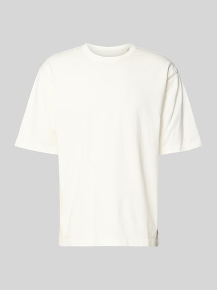 Relaxed Fit T-Shirt mit Rundhalsausschnitt Shop The Look MANNEQUINE
