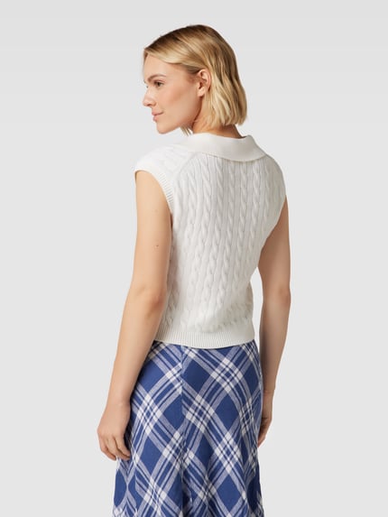Polo Ralph Lauren Pullunder aus Baumwoll-Mix mit Kaschmir-Anteil Ecru 5