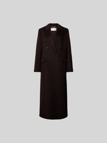 Victoria Beckham Mantel mit Reverskragen Dunkelbraun 2