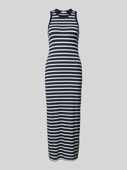 Tommy Hilfiger Maxikleid ohne Ärmel Marine 2