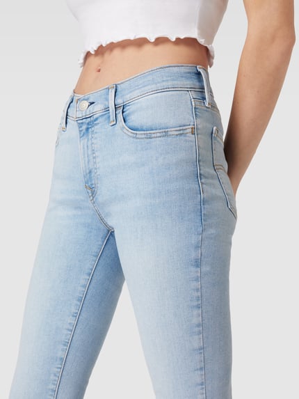 Levi's® Super Skinny Fit Jeans aus Baumwoll-Mix Hellblau 3