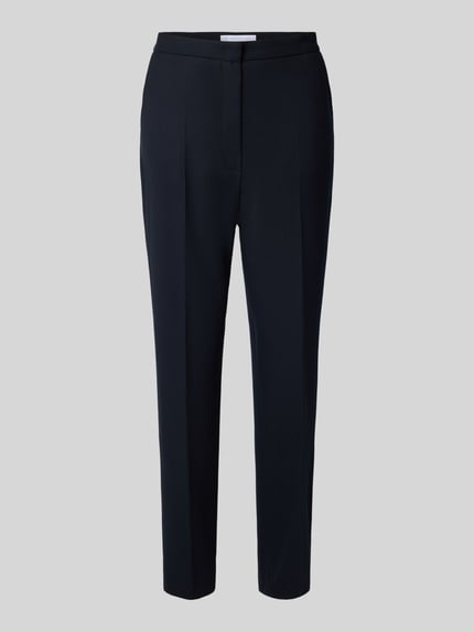 Raffaello Rossi Regular fit stoffen broek met persplooien, model 'DORO' Marineblauw - 2